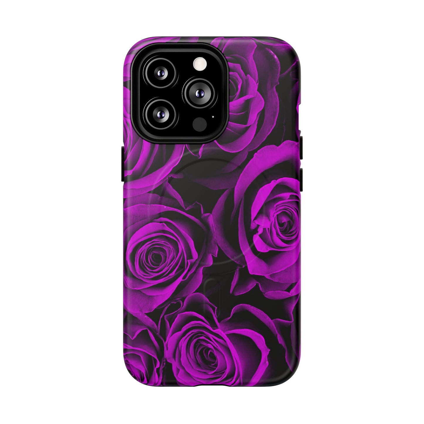 Protective Magnetic Phone Case – Amethyst Roses
