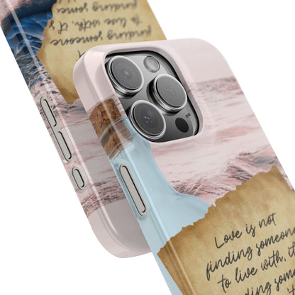Slim Phone Case – Written in the Tide