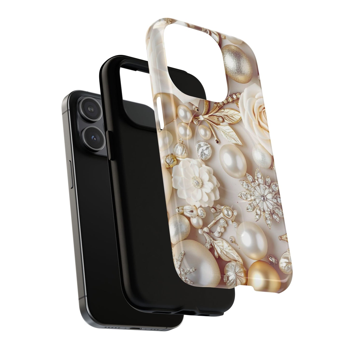 Protective Magnetic Phone Case – Ivory Opulence