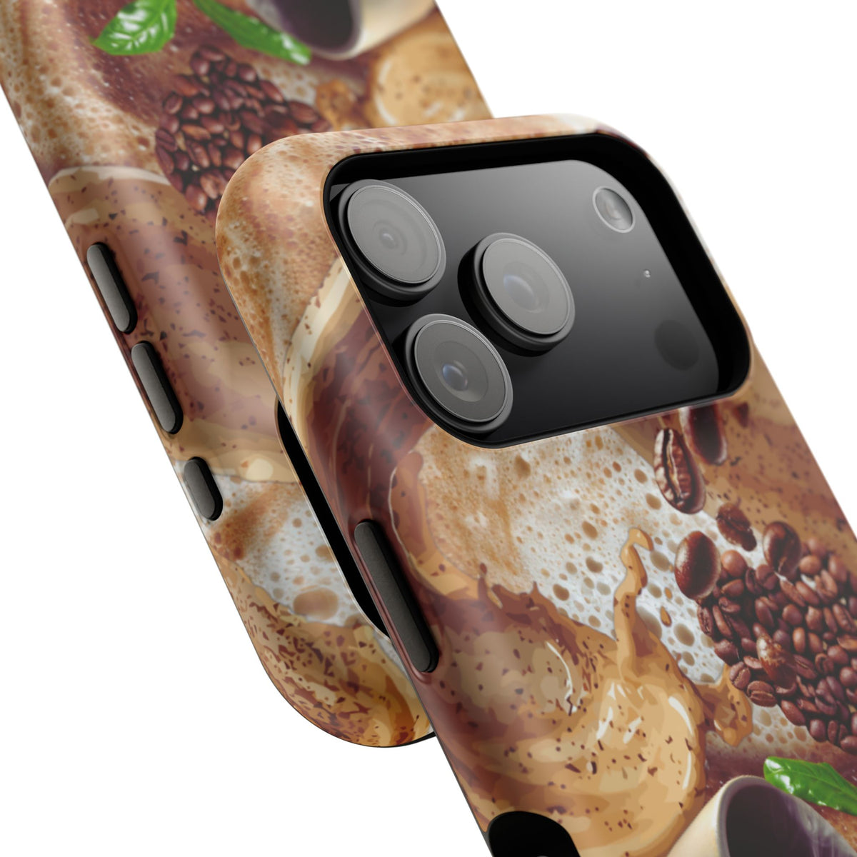 Impact-Resistant Phone Case – Love at First Sip – Compatible with iPhone 11–17 & Samsung Galaxy S22–S26 Series
