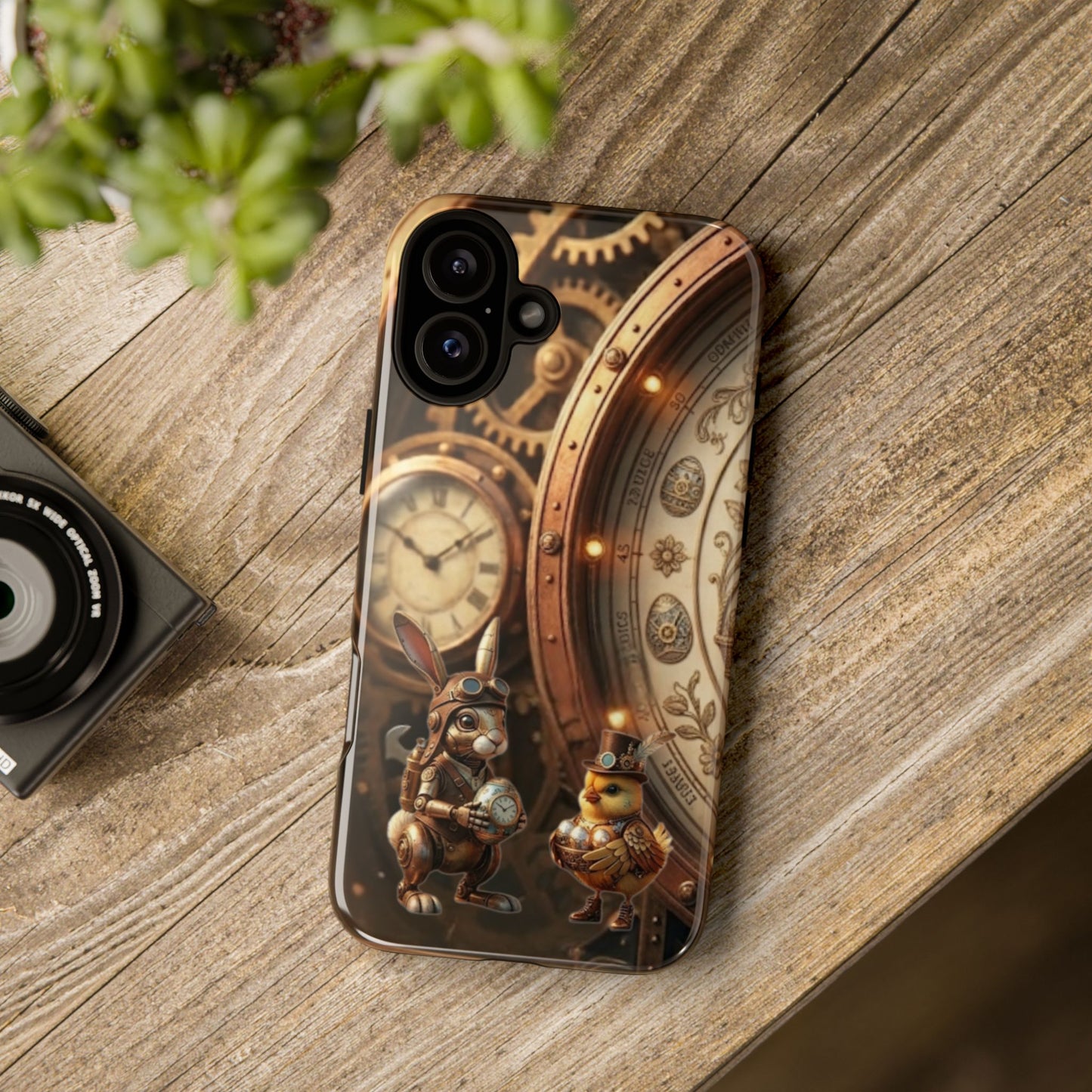 Protective Phone Case – Clockwork Cottontail