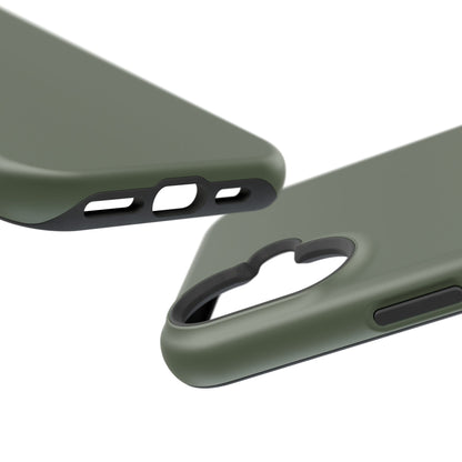 Impact-Resistant Phone Case — Military Green Protective Shockproof Cover