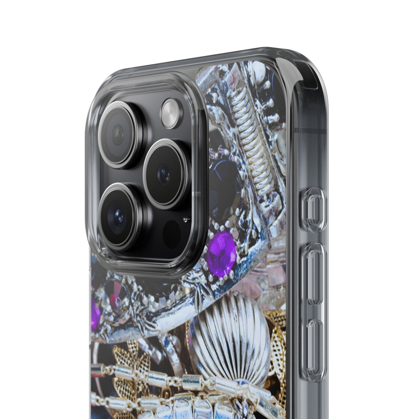 Clear Phone Case – Chrome Jewel