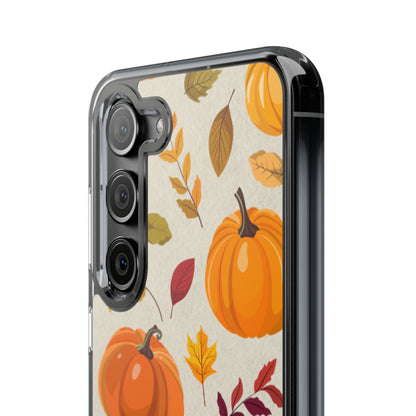 Clear Phone Case – Falling for Pumpkin