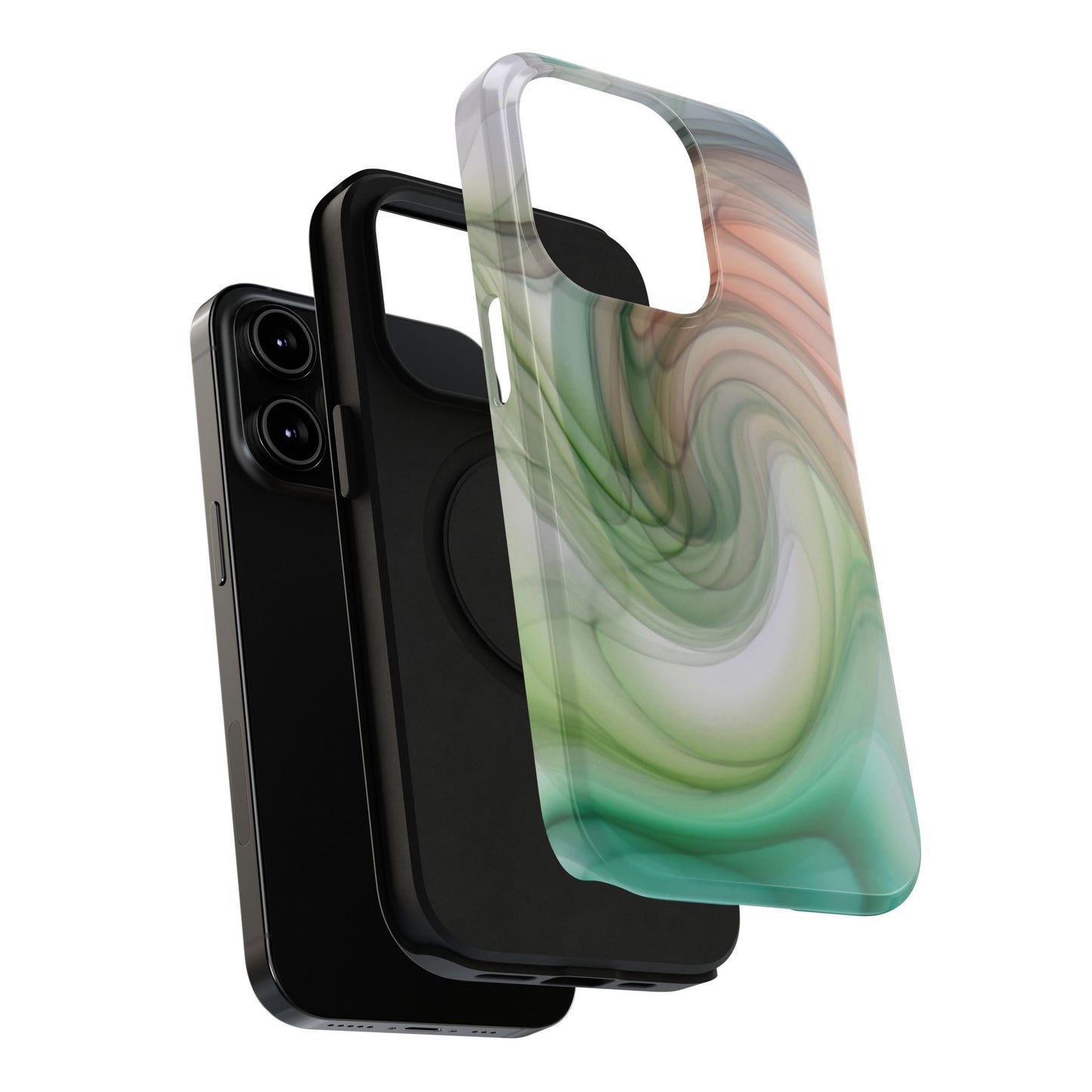 Impact-Resistant Phone Case – Marble Flow