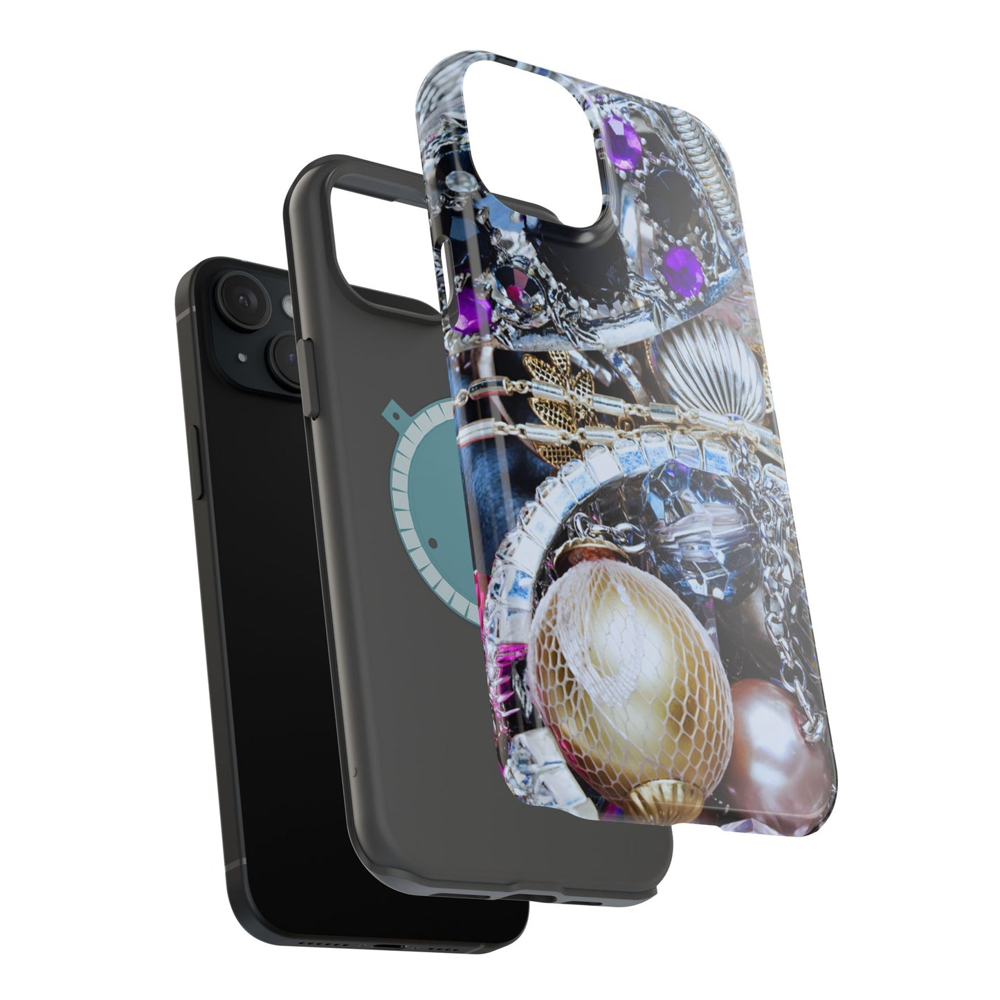 Wireless-Charging Compatible Case – Chrome Jewel