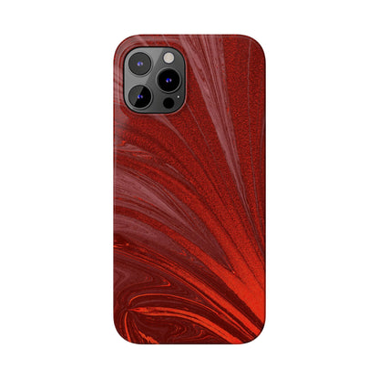Slim Phone Case — Crimson Current