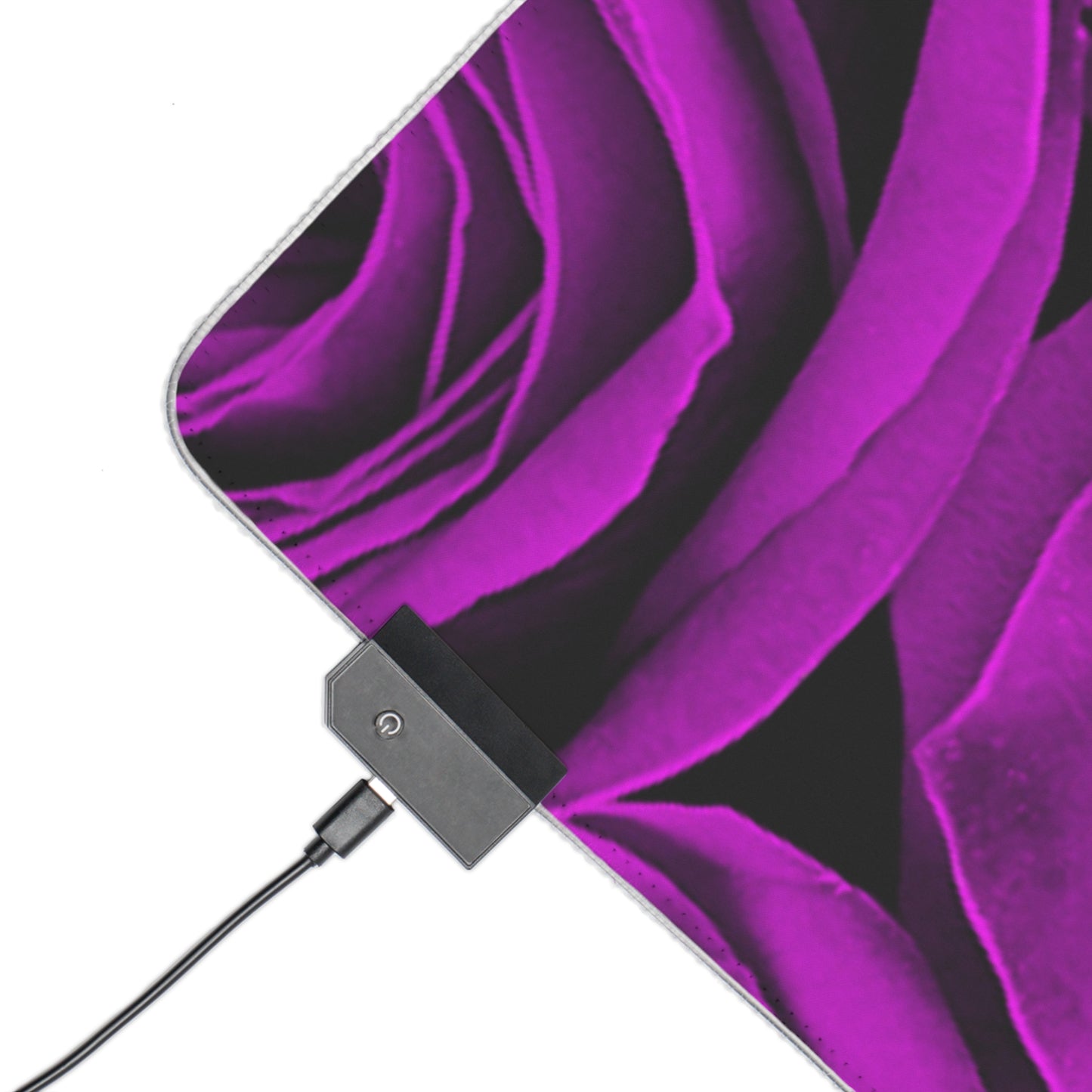 Gaming LED Desk Mat – Amethyst Roses
