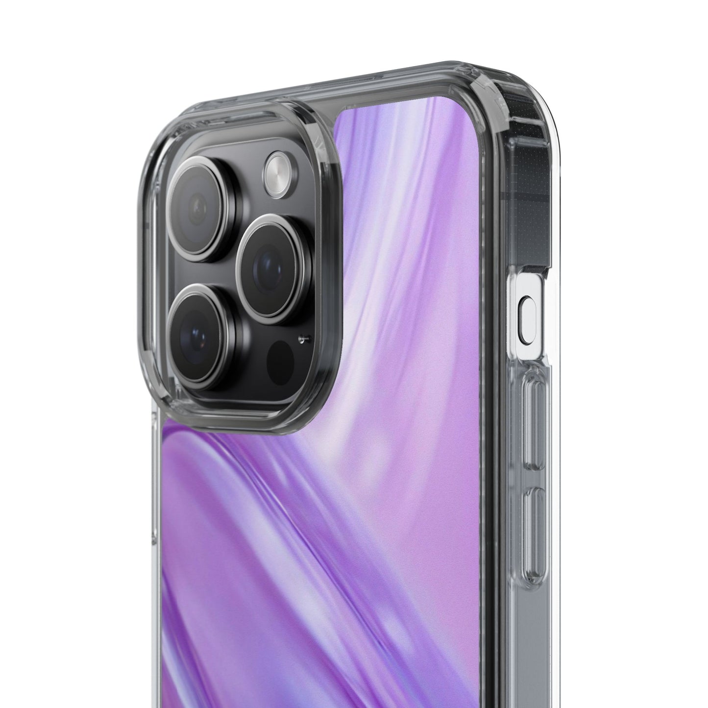 Clear Phone Case – Lavender Wave