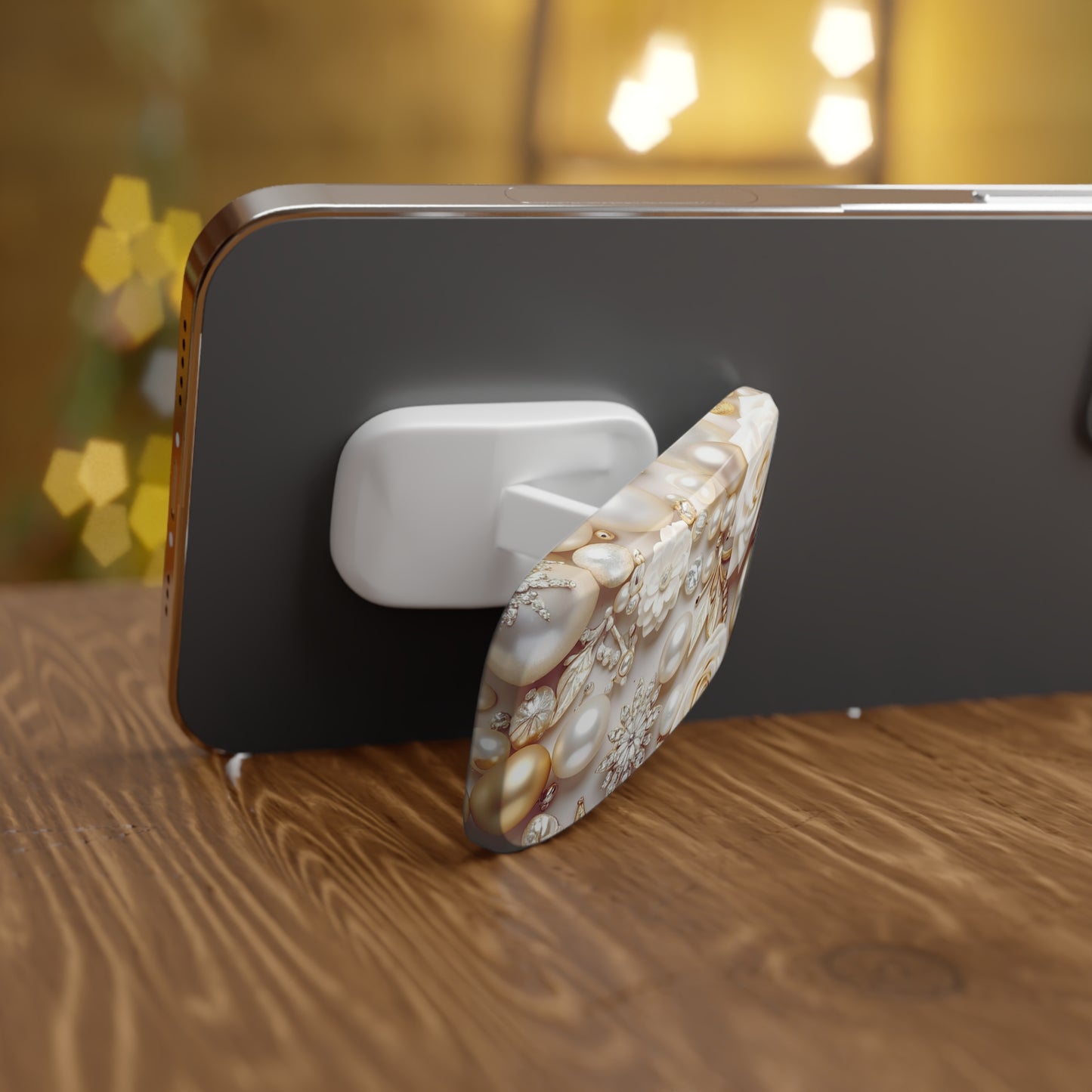 Phone Grip – Ivory Opulence