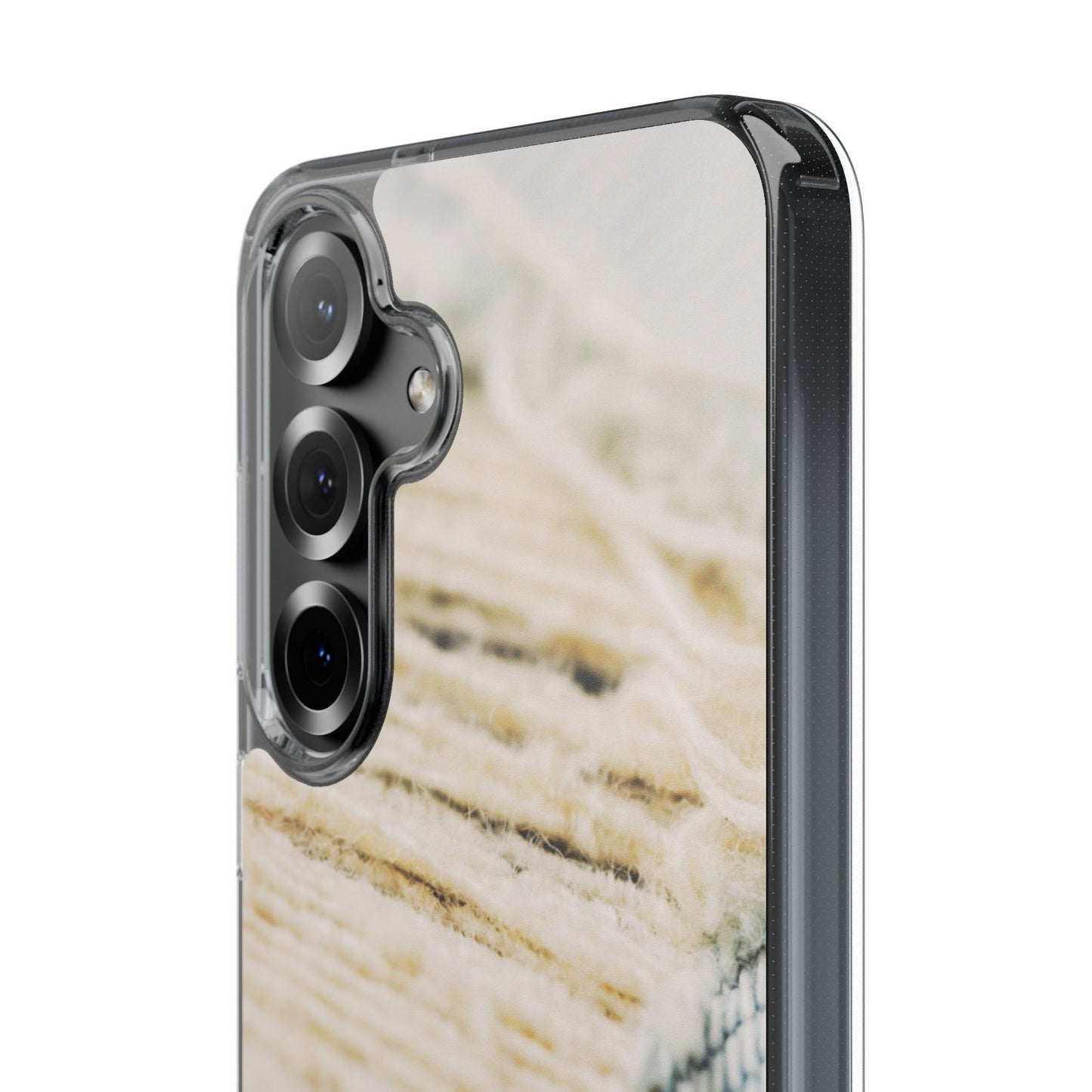 Clear Phone Case – Woven Warmth