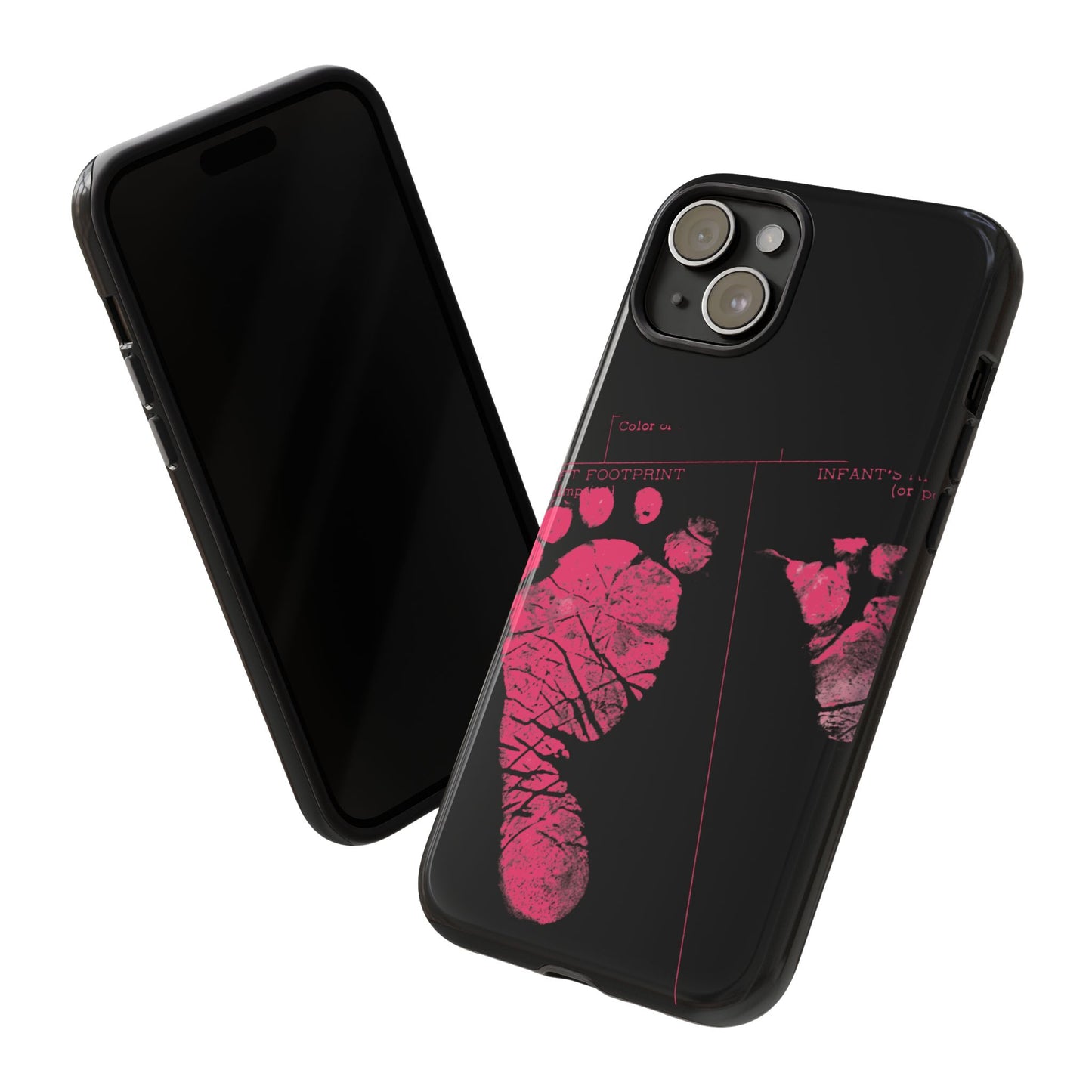 Protective Phone Case – Mom’s Little Pink Footprints