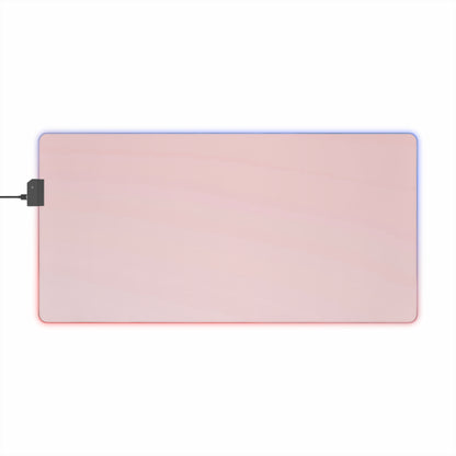 Gaming LED Desk Mat – Soft Blush
