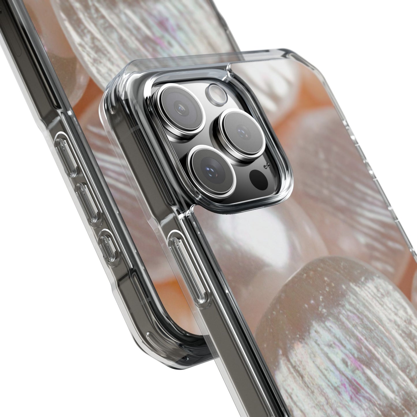 Clear Magnetic Phone Case – Blush Pearl