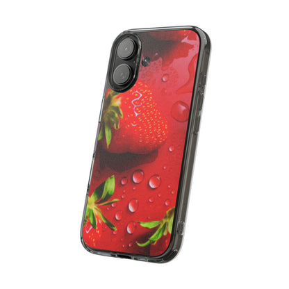 Clear Phone Case – Strawberry Drip
