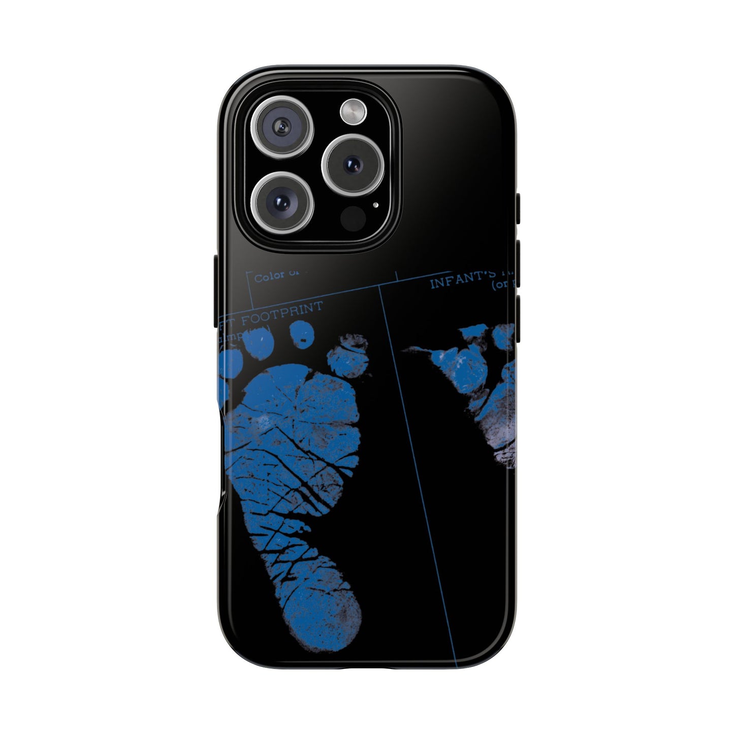 Protective Phone Case – Mom’s Little Blue Footprints