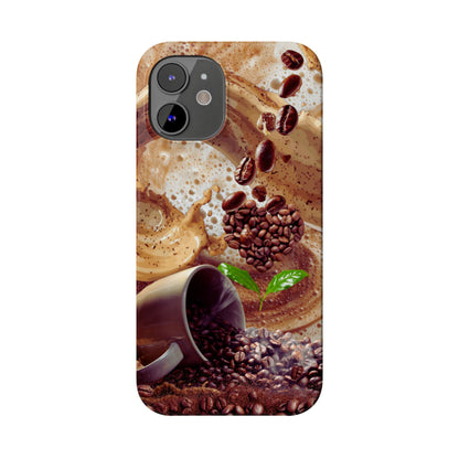 Slim Phone Case – Love at First Sip – Compatible with iPhone 11–17 Series