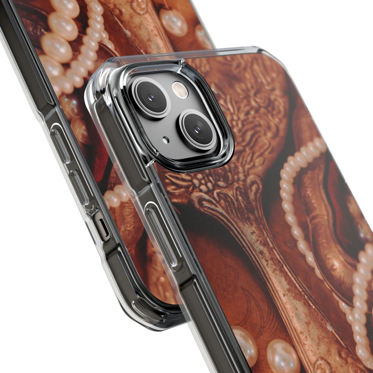 Clear Magnetic Phone Case – Bronze Vanity