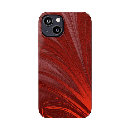 Slim Phone Case — Crimson Current