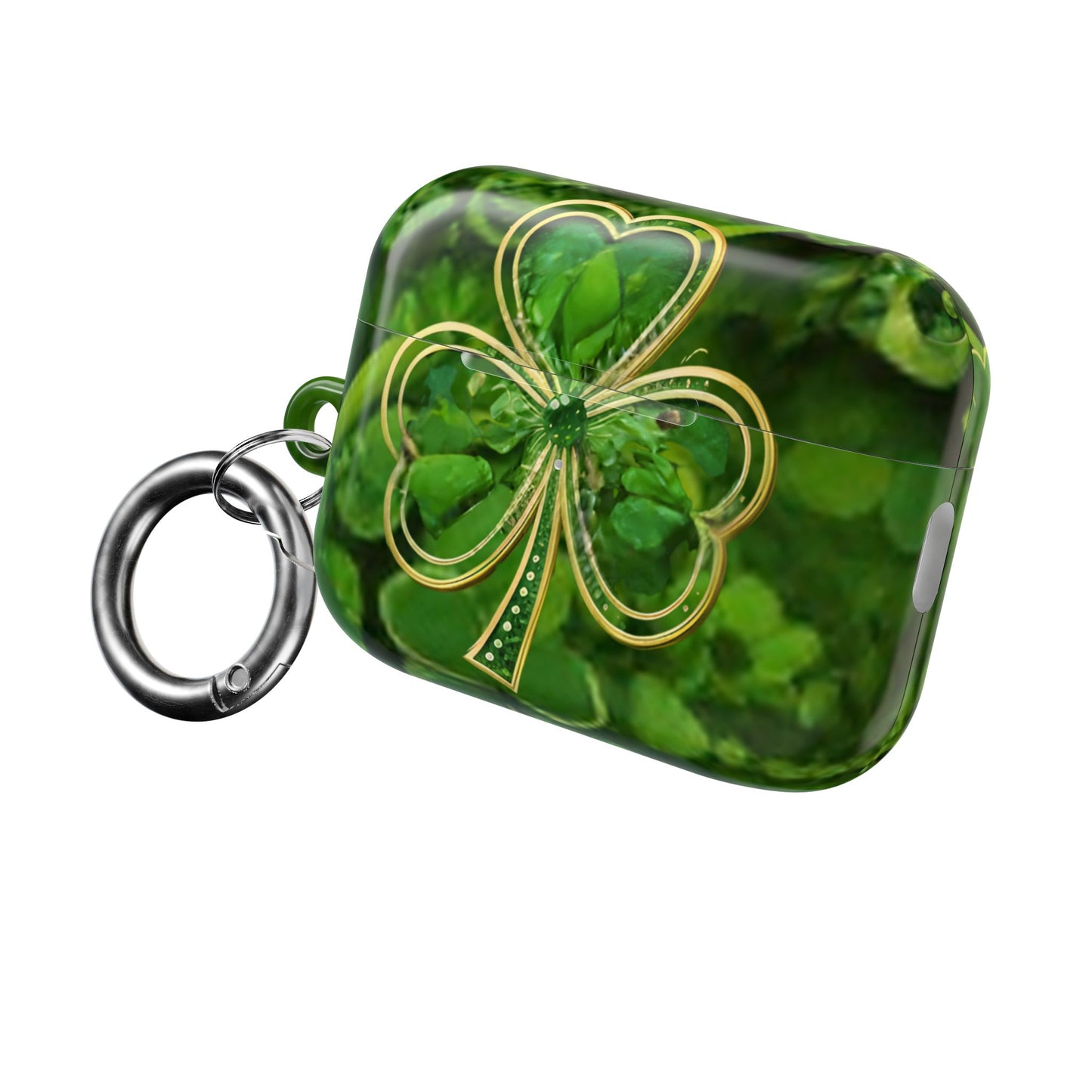 Earbud Case Cover – Lucky Clover Shamrock Kiss