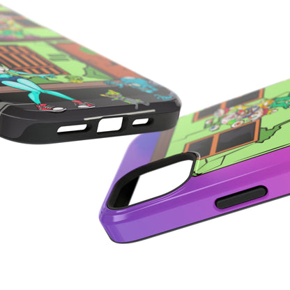 Zombie Arcade Phone Case — Colorful Cartoon Horror Impact-Resistant iPhone Cover