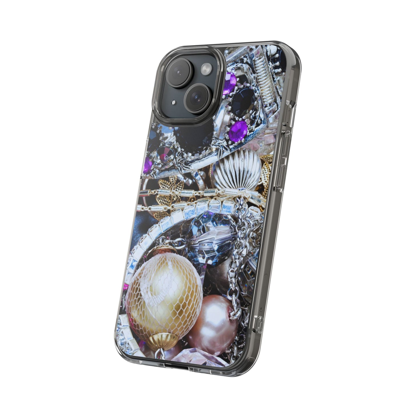 Clear Phone Case – Chrome Jewel