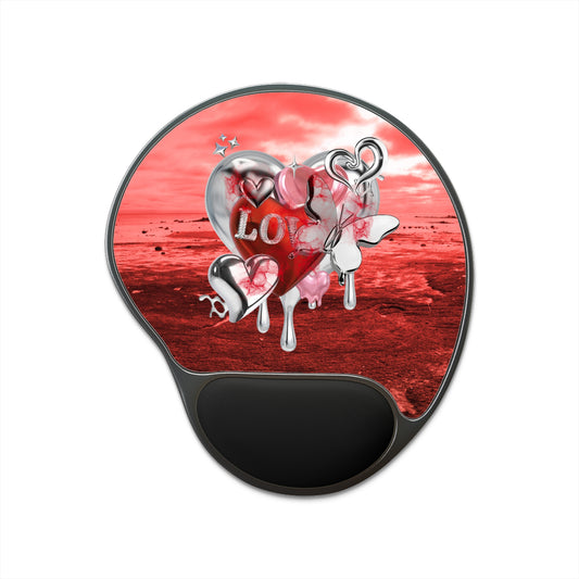 Ergonomic Mouse Pad with Wrist Rest – Chrome Love