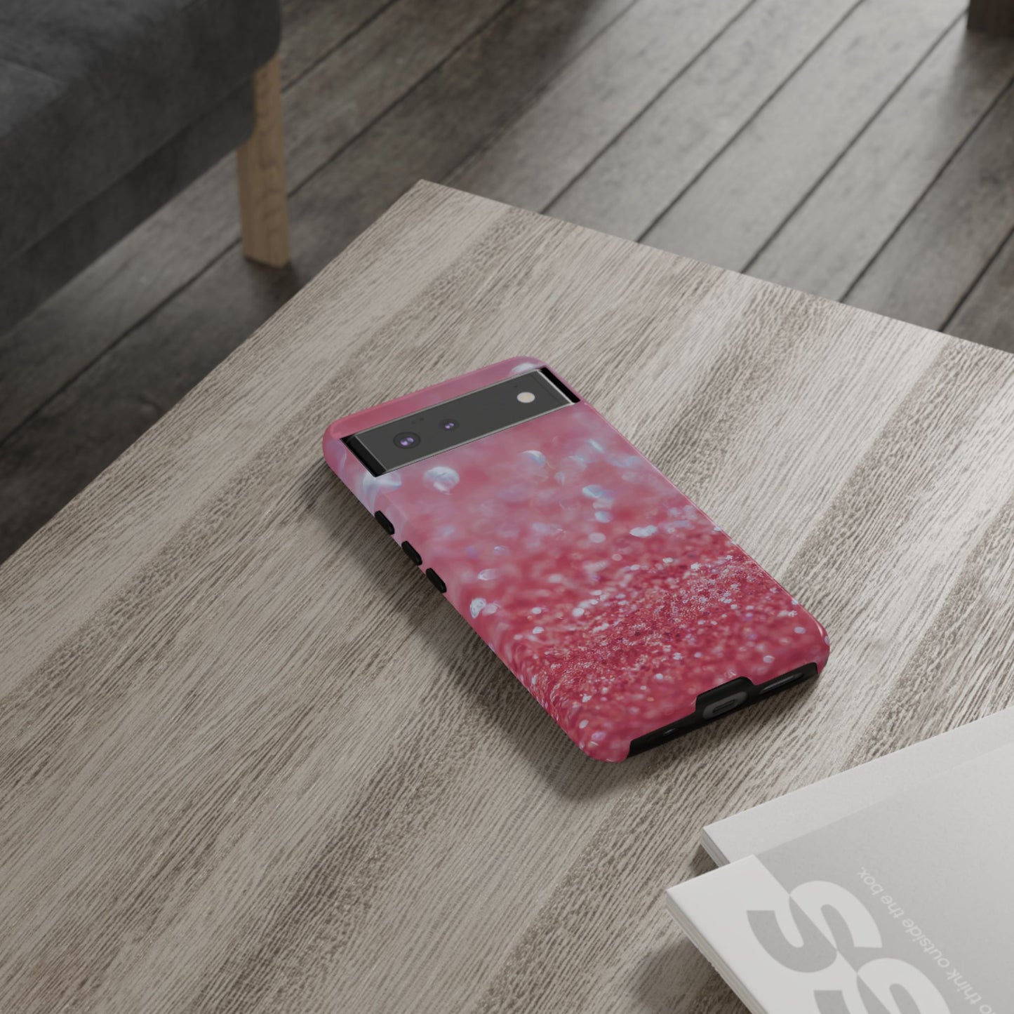 Protective Phone Case – Rosé Sparkle