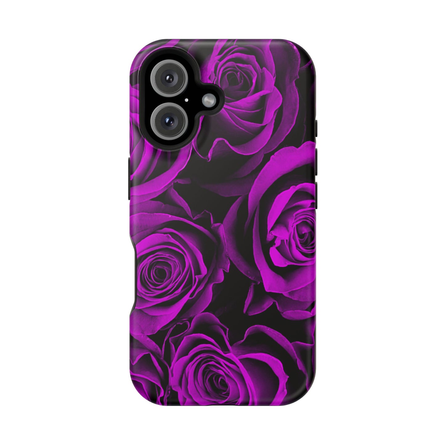 Wireless-Charging Compatible Case – Amethyst Roses