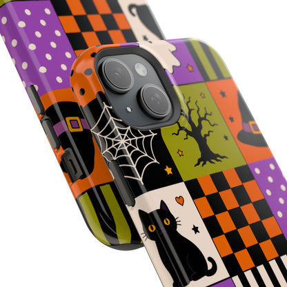 Wireless-Charging Compatible Case – Spooky Patchwork
