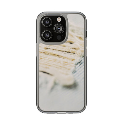 Clear Phone Case – Woven Warmth