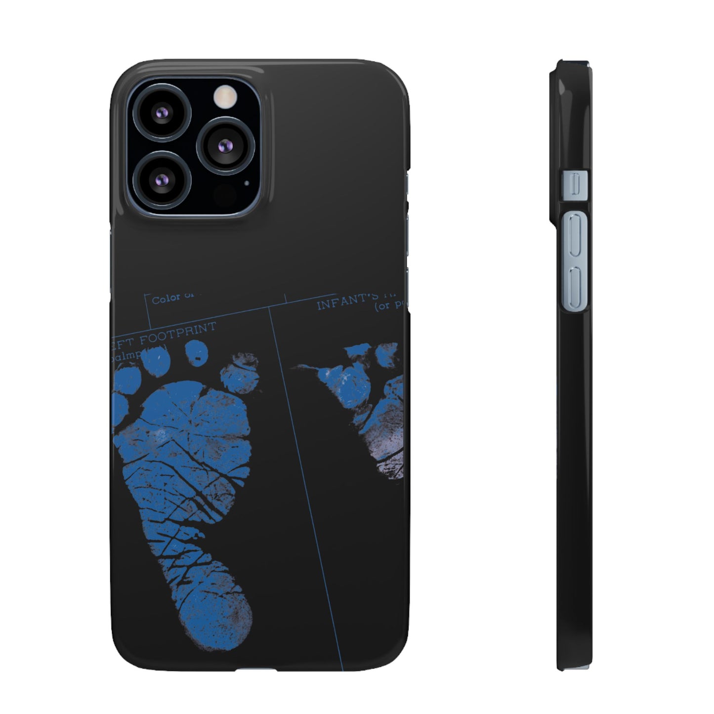 Snap Phone Case – Mom’s Little Blue Footprints