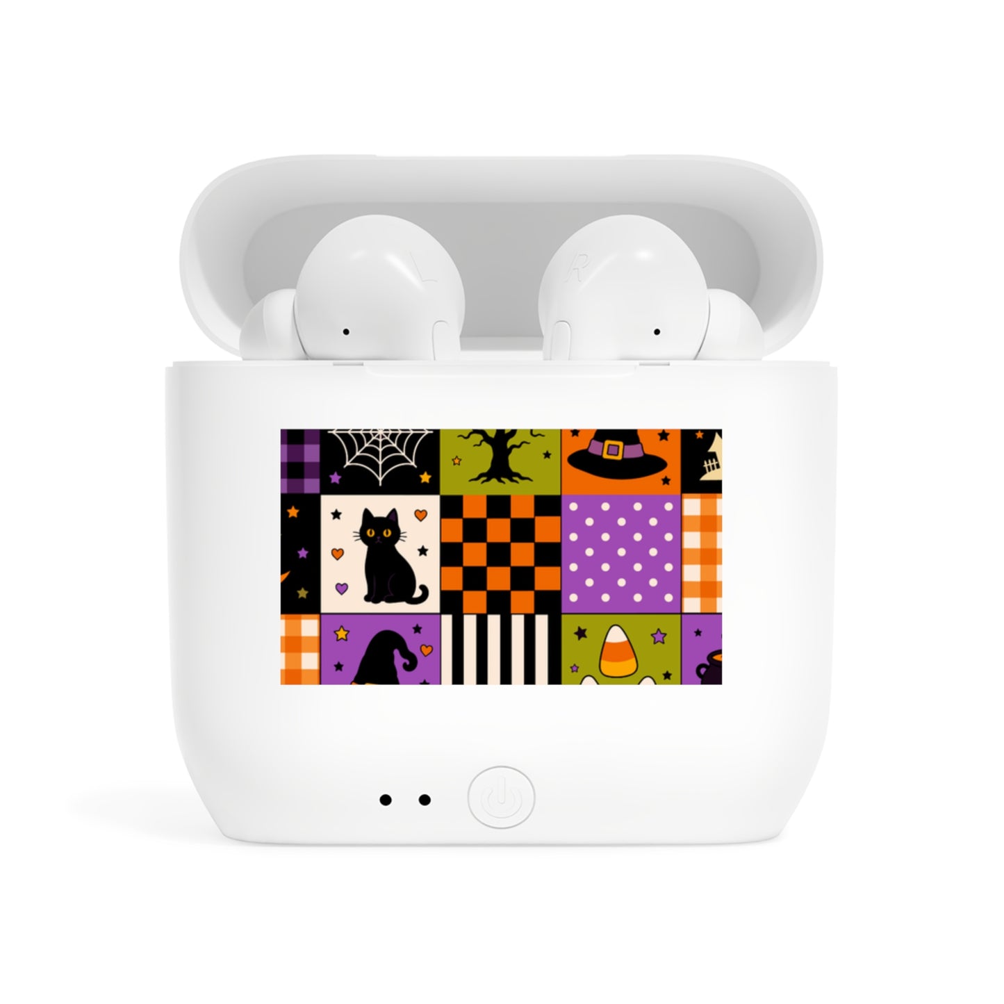 Wireless Earbuds – Spooky Patchwork