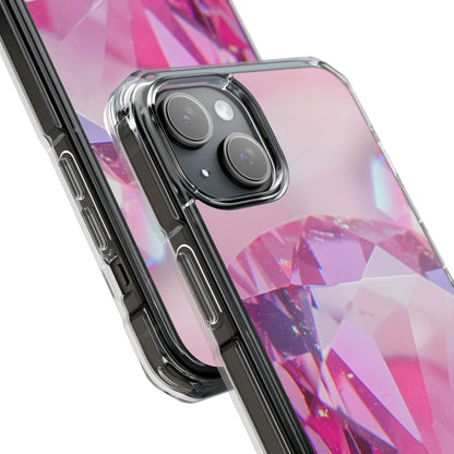 Clear Magnetic Phone Case – Pink Ice