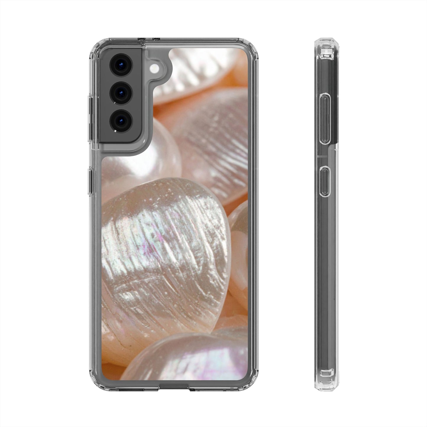 Clear Phone Case – Blush Pearl