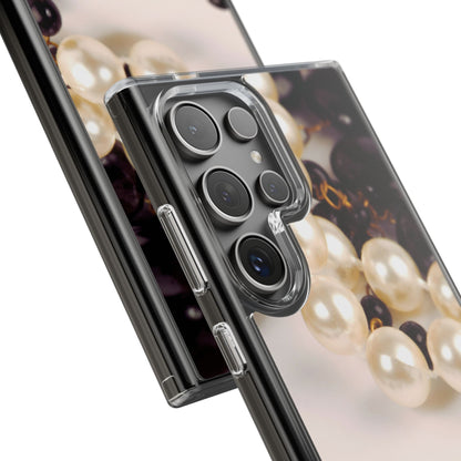 Clear Phone Case – Noir Pearl