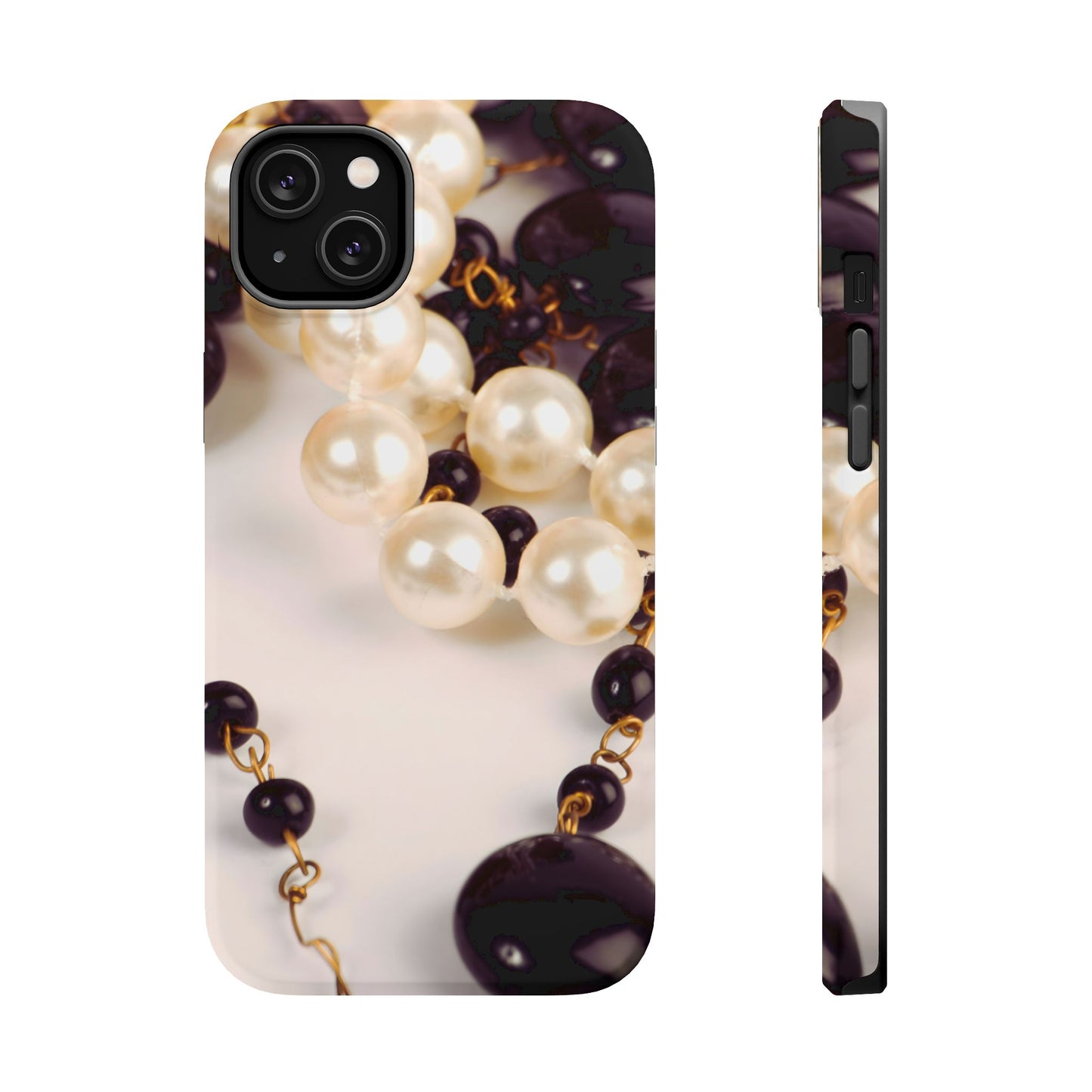 Wireless-Charging Compatible Case – Noir Pearl