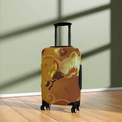 Luggage Cover – Amber Orchid