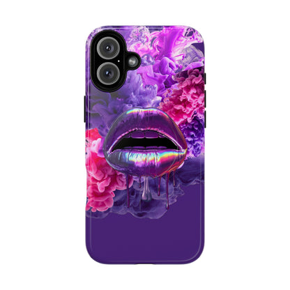 Protective Magnetic Phone Case – Purple Haze Lips