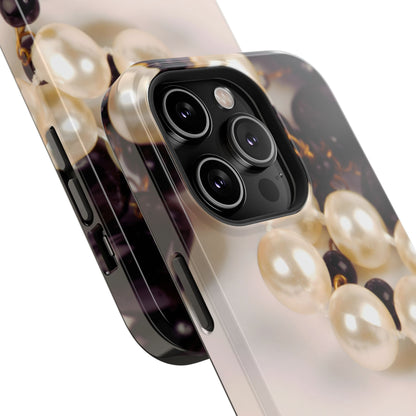 Impact-Resistant Phone Case – Noir Pearl