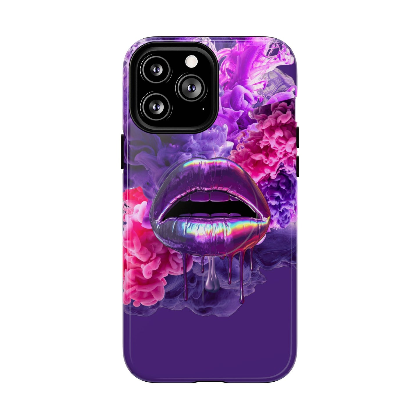 Protective Magnetic Phone Case – Purple Haze Lips