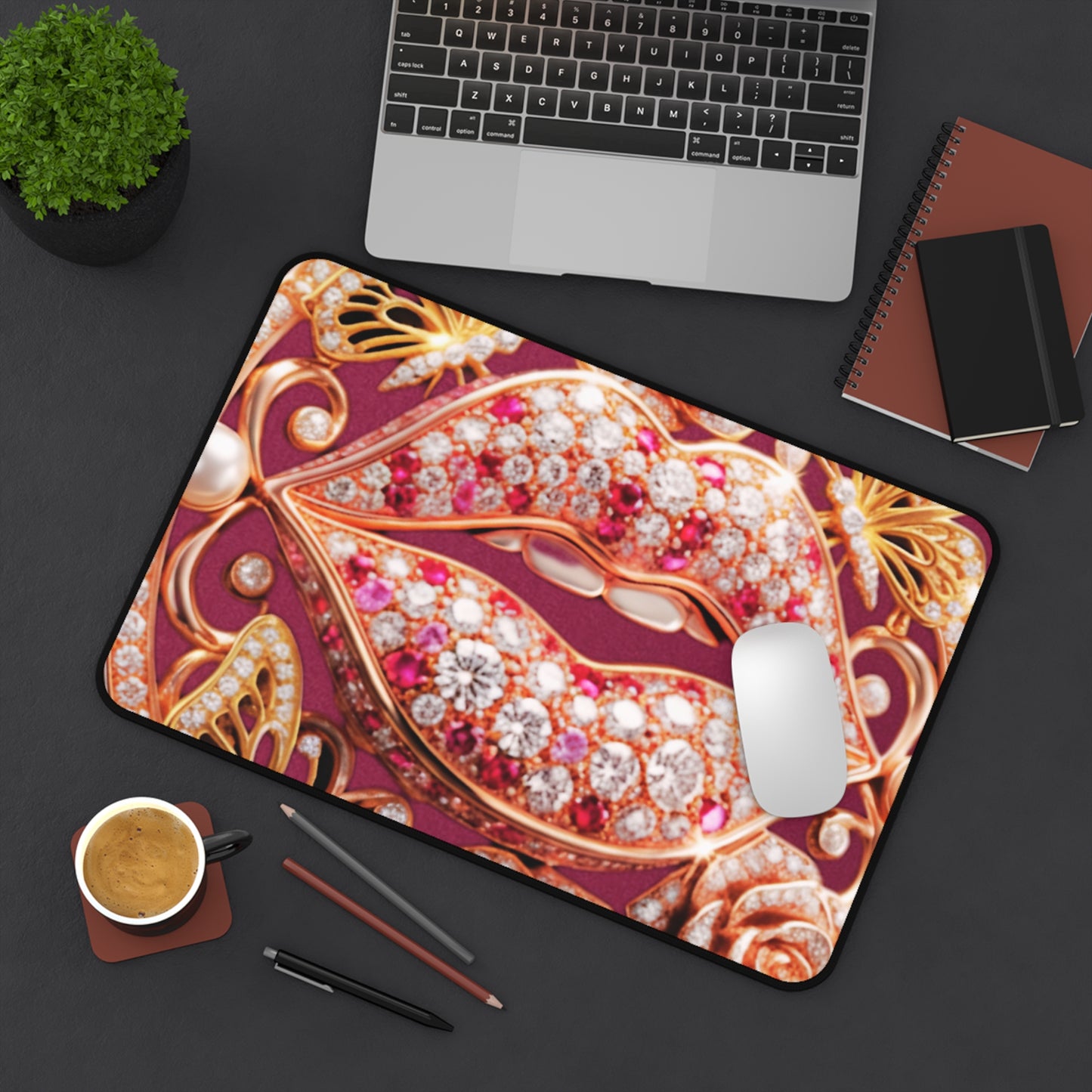 Desk Mat – Kiss of Gold