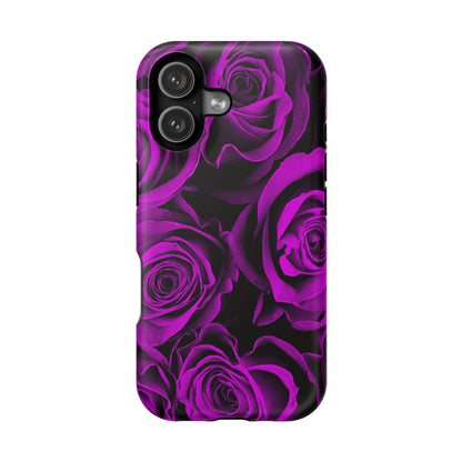 Wireless-Charging Compatible Case – Amethyst Roses