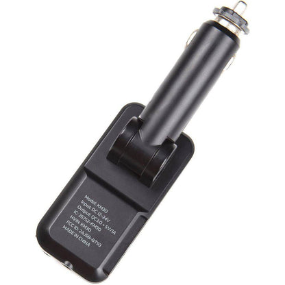 Bluetooth FM Transmitter Car Adapter with Microphone and 1.8 Screen for QC3. 0 Charging, Treble Bass Music Player