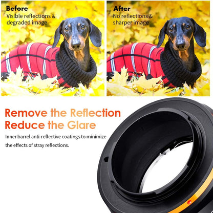 Lens Mount Adapter for AI/F Mount Lens to Fujifilm X Series Mirrorless FX Mount Camera Adapter with Matting Varnish Design for Fuji XT2 XT20 XE3 XT1 X-T2