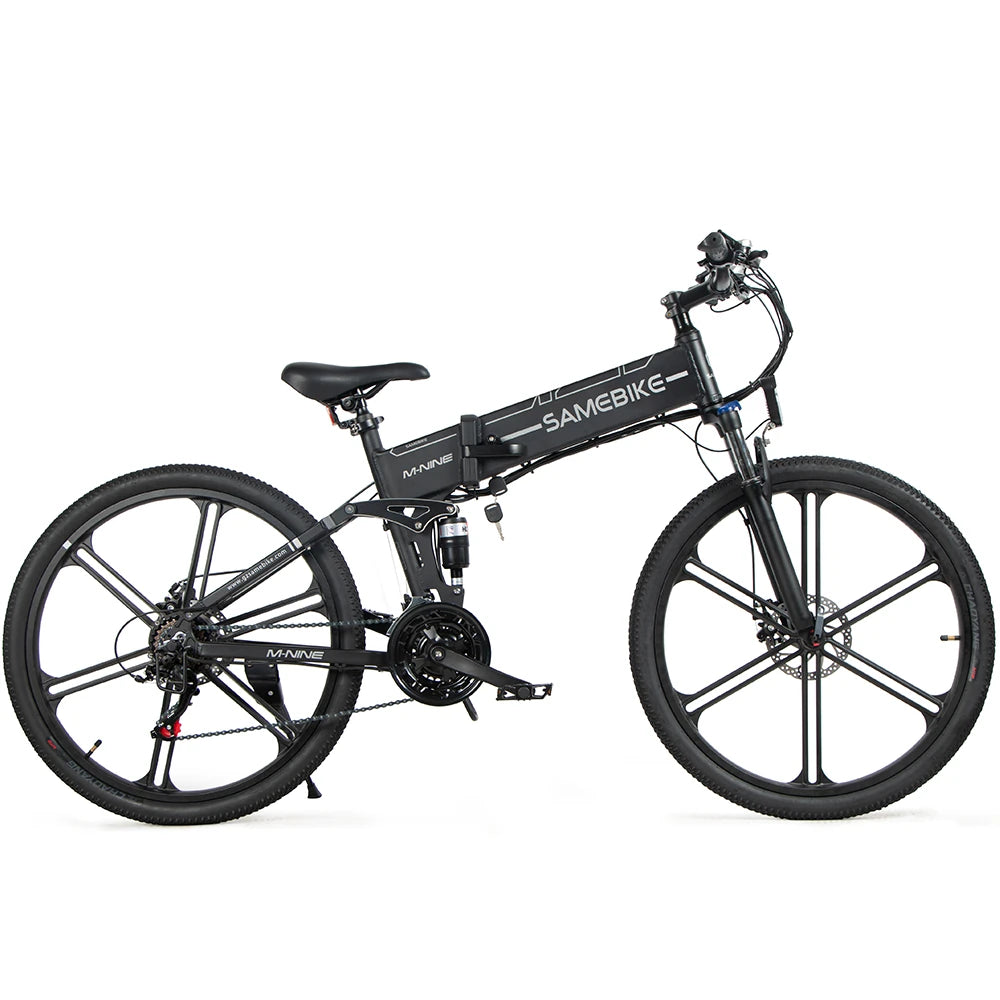 [UK Direct]  LO26-II 10Ah 48V 500W 26 Inches Moped Electric Bike Smart Folding Bike 80Km Mileage Max Load 100-150Kg with EU Plug Dual Dics Brake