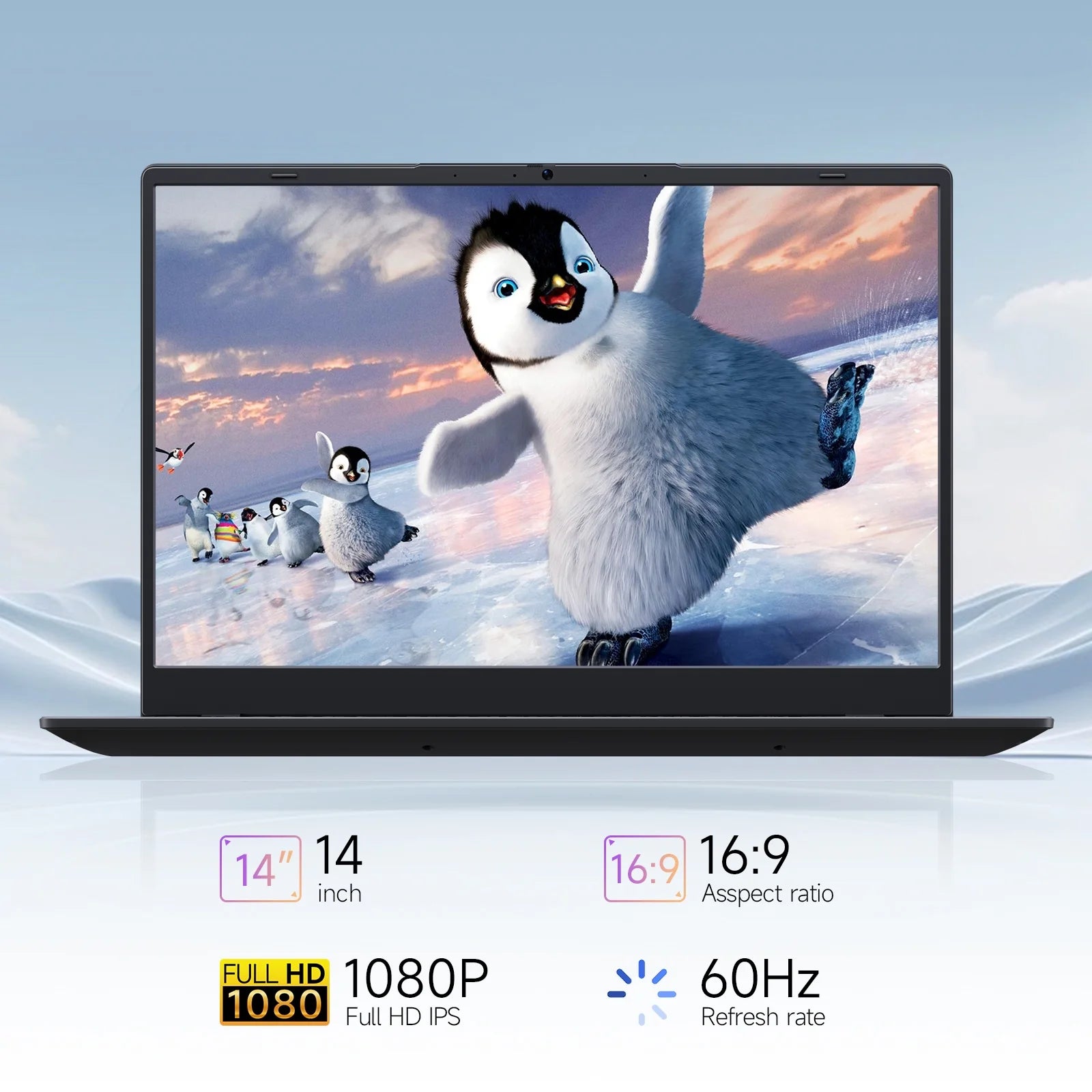 14 Inch Windows 11 Laptops New Intel Celeron N4020 up to 2.6Ghz 8GB RAM 256GB ROM Netbook Laptop Computer for Beginner, Student, Business