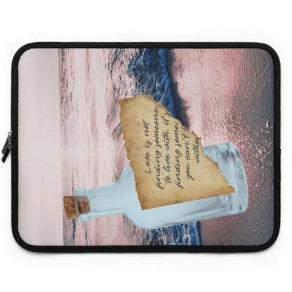 Neoprene Laptop Sleeve – Written in the Tide