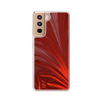 Clear Phone Case – Crimson Current
