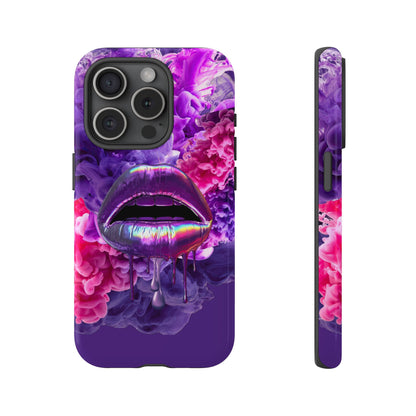 Protective Phone Case – Purple Haze Lips